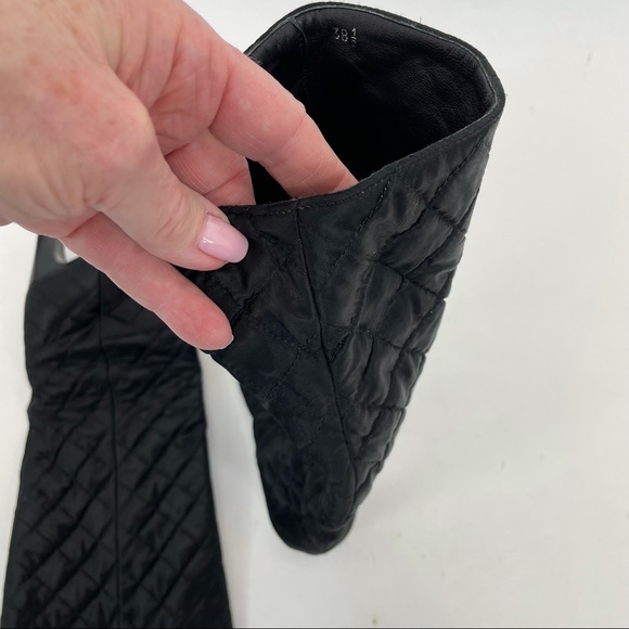 Miu Miu Tall Boots Size 38 1/2 Black - Picture 10 of 16